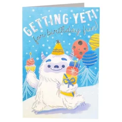 Bursdagskort Yeti Birthday