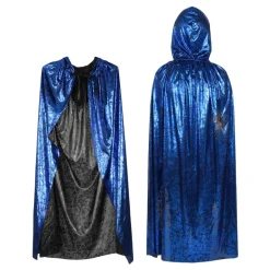 Cape med hette Blå Shimmer