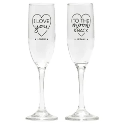 Champagneglass Cheers to Love
