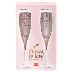 Champagneglass Cheers to Love