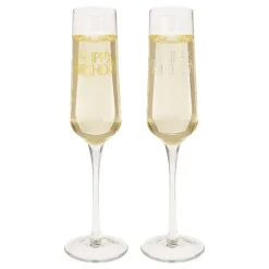 Champagneglass Set Happy Birthday