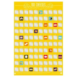 100 Cheeses Bucket List Skrapetavle