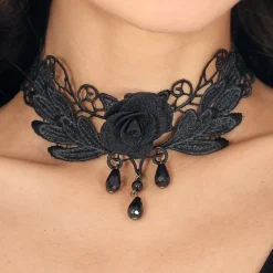 Choker Halskjede med Rose