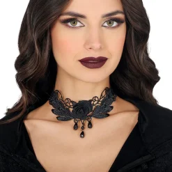 Choker Halskjede med Rose