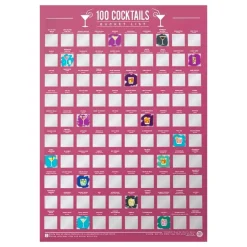 100 Cocktails Bucketlist Skrapetavle