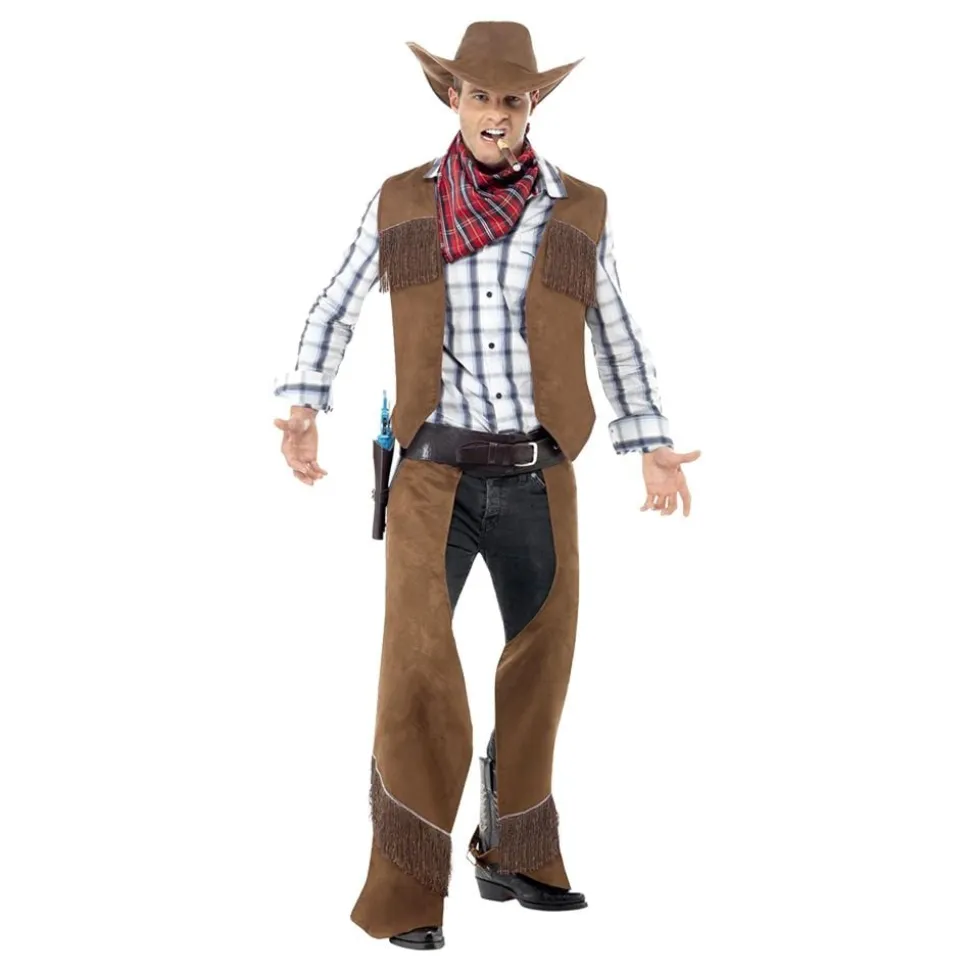 Cowboy Brun Kostyme
