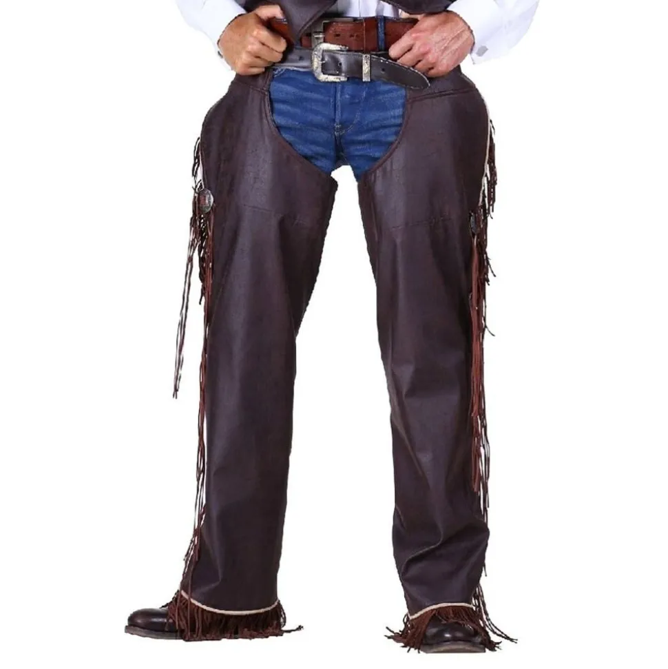 Cowboy Chaps Herre Brun Deluxe