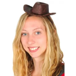 Cowboyhatt Brun Mini