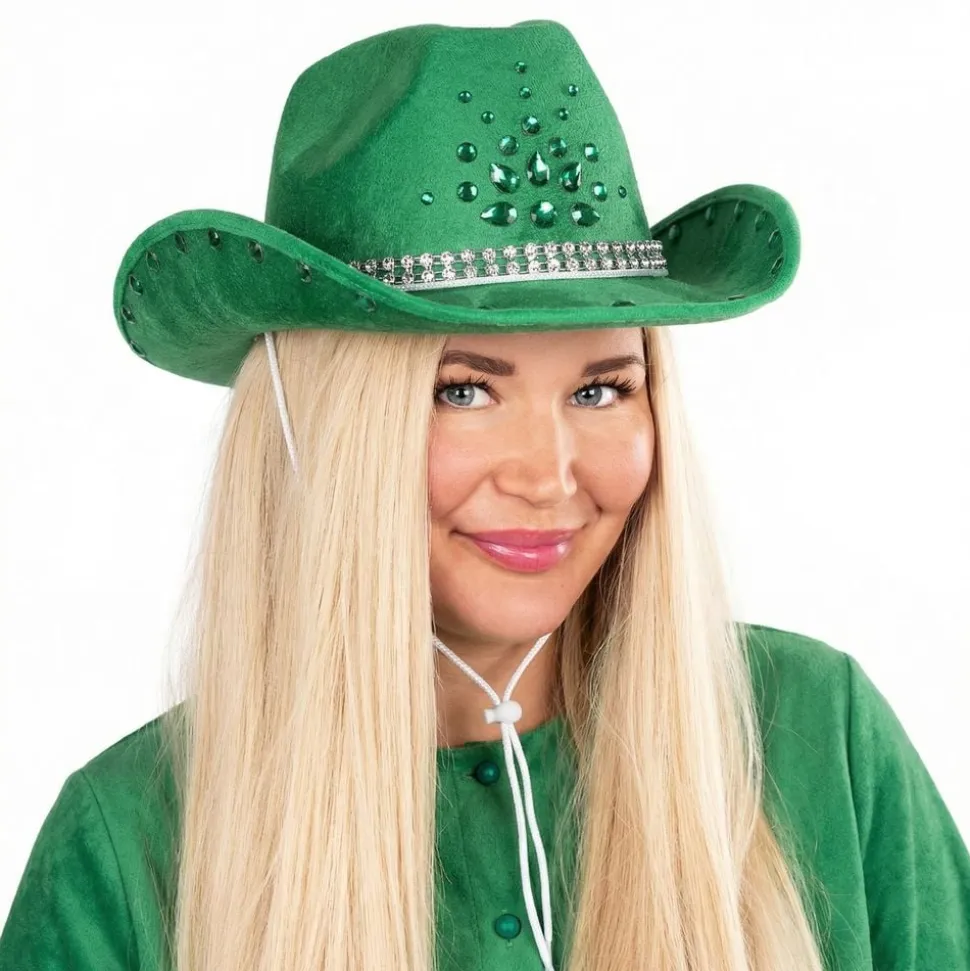 Cowboyhatt Grønn med Steiner