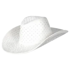 Cowboyhatt Hvit med Steiner