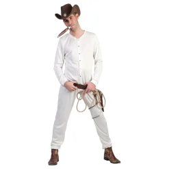 Cowboy Undertøy Hvit Kostyme
