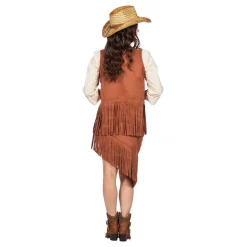 Cowgirl Brun Kostyme