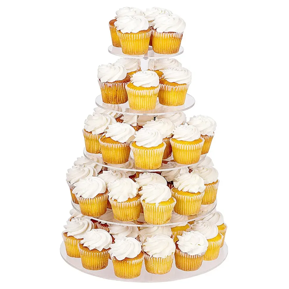 Cupcakestativ av Akrylplast Fem Etasjer