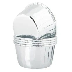 Cupcake Wrapper Sølv Metallic