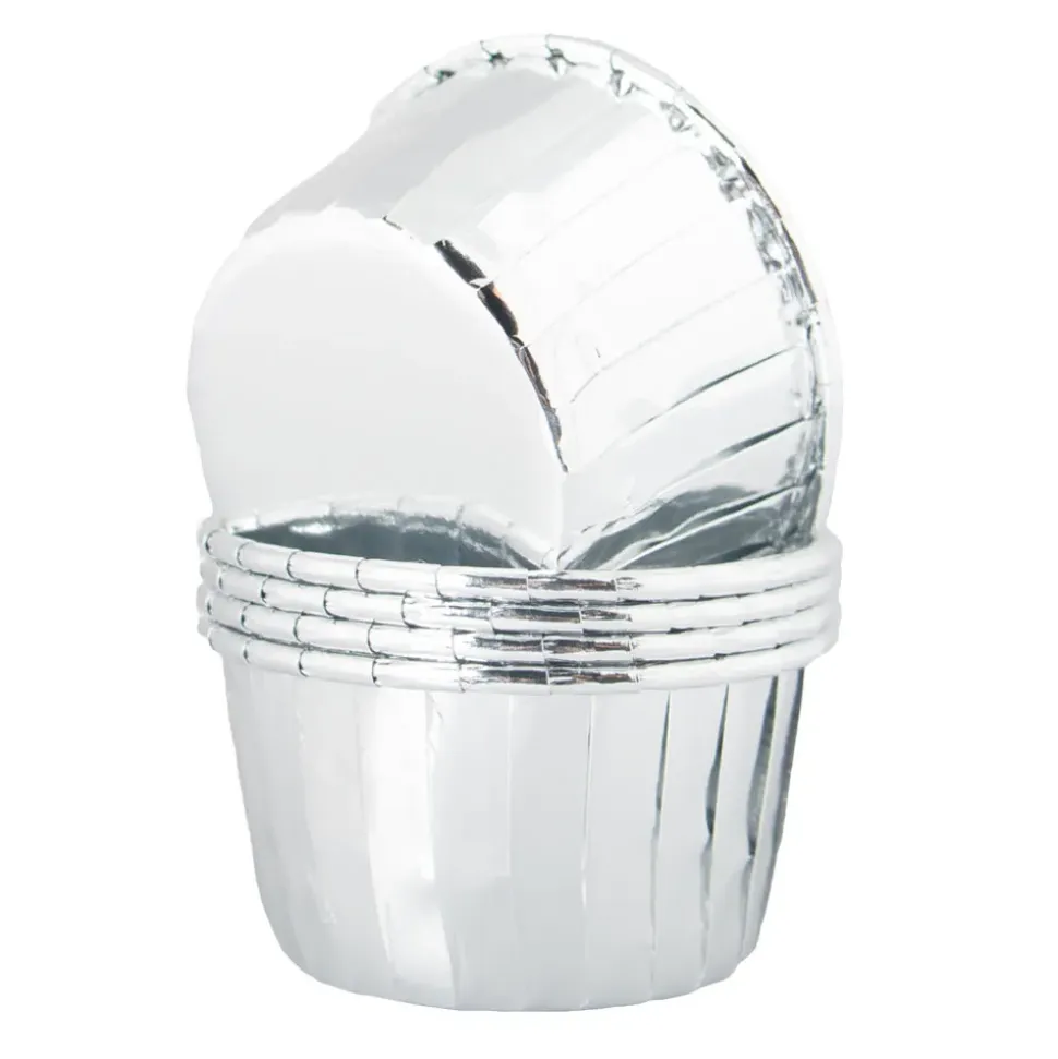 Cupcake Wrapper Sølv Metallic