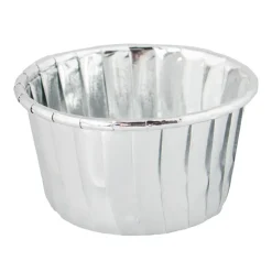 Cupcake Wrapper Sølv Metallic