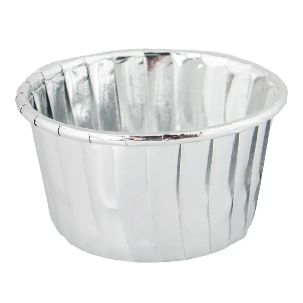 Cupcake Wrapper Sølv Metallic