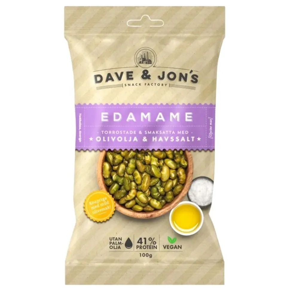 Dave & Jons Ristede Edamame Olivenolje & Havsalt