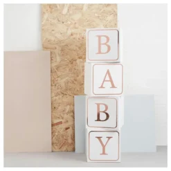 Dekorasjonsbokser Baby Roségull