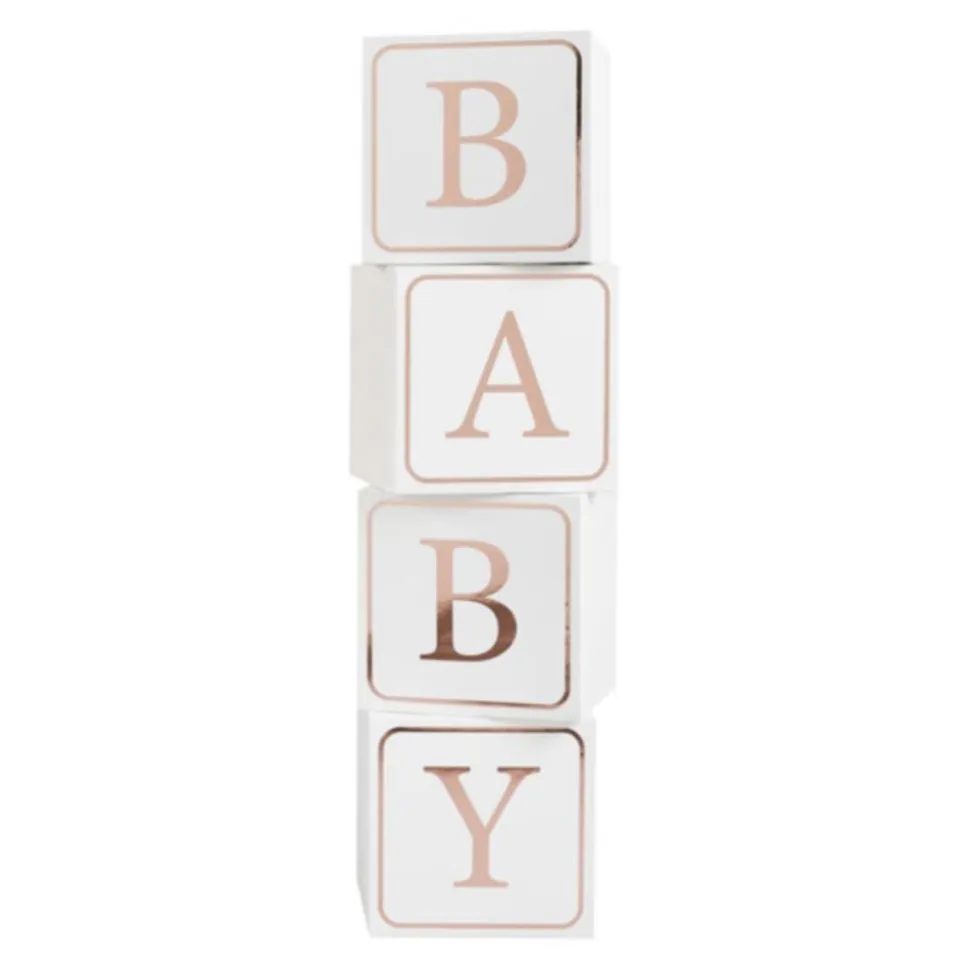 Dekorasjonsbokser Baby Roségull