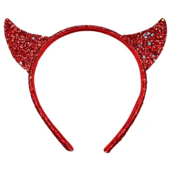 Diadem med Djevelhorn Glitrende