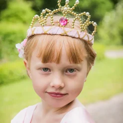 Diadem Prinsesse Rosa Fløyel Deluxe