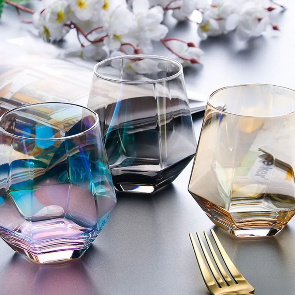 Diamantglass Grå