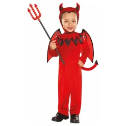 Djevel Jumpsuit Barn Kostyme