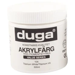 Duga Akrylmaling Hvit