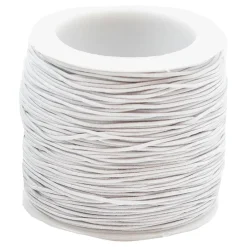 Elastisk Snor på Rull Hvit