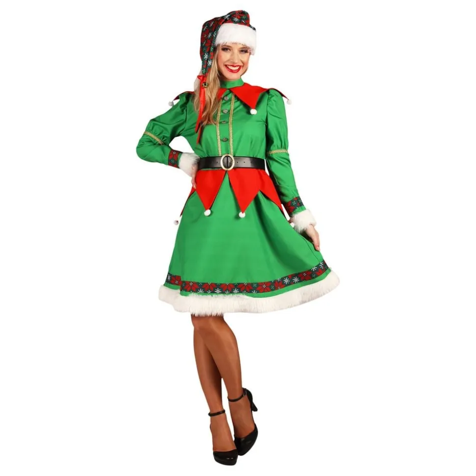 Elf Deluxe Dame Kostyme