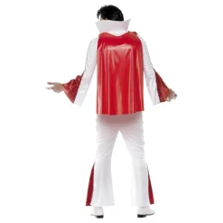 Elvis Hvit/Rød Kostyme