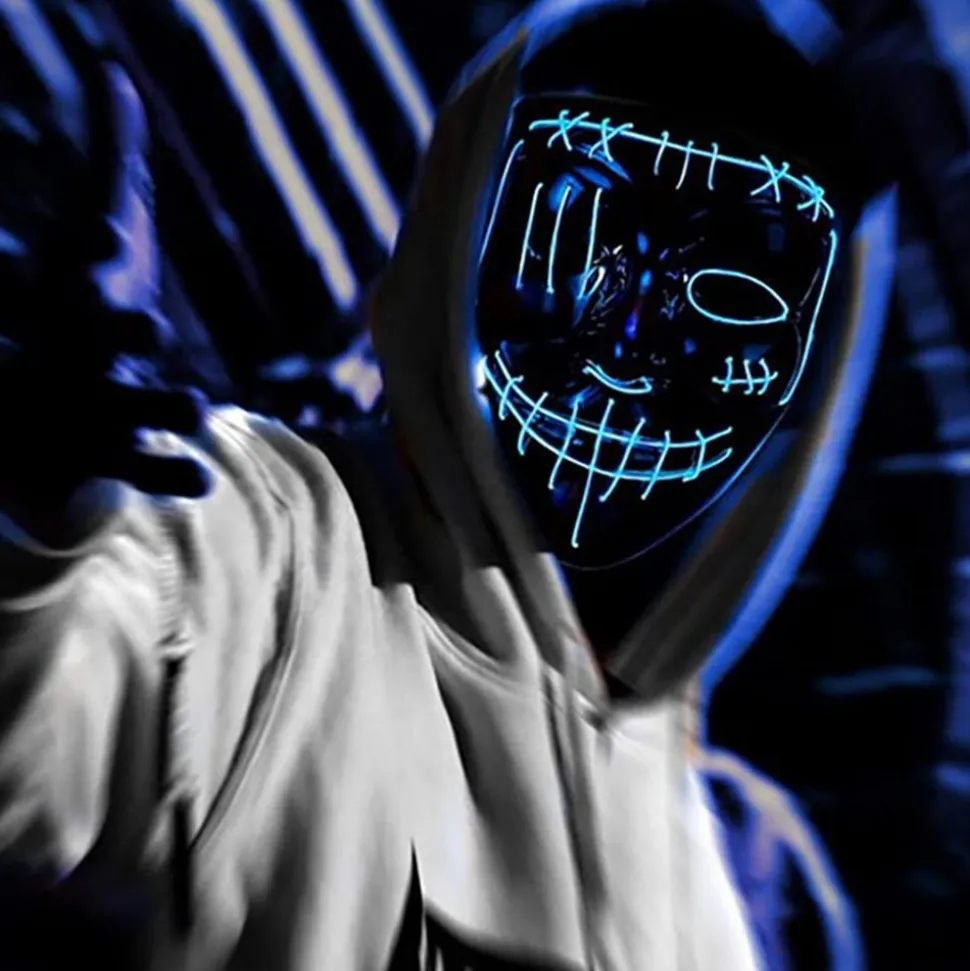 El Wire Purge 2 LED Maske