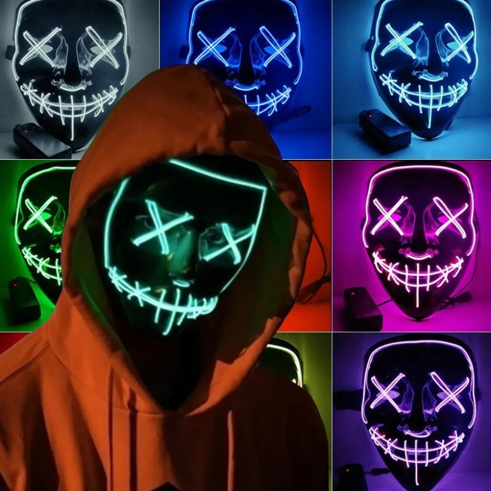El Wire Purge LED Maske
