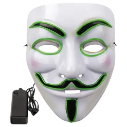 EL Wire Vendetta LED Maske