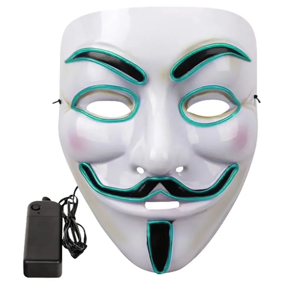 EL Wire Vendetta LED Maske