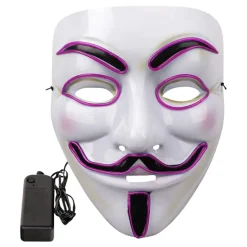 EL Wire Vendetta LED Maske