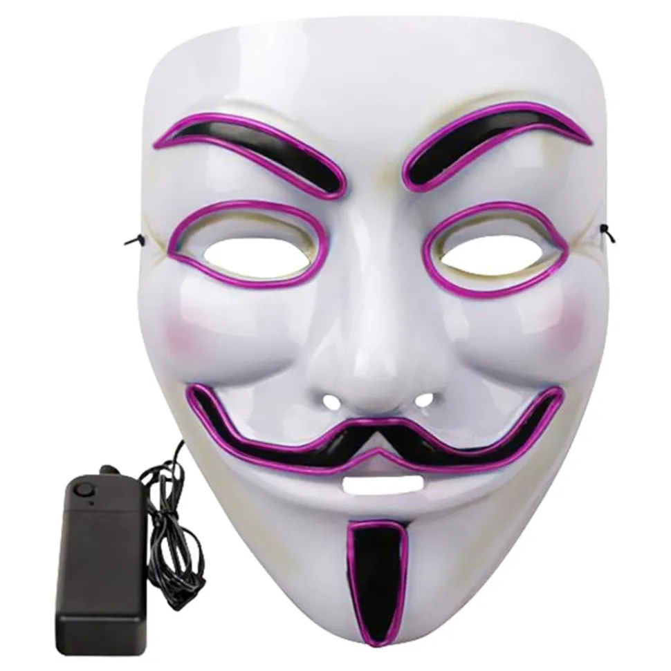 EL Wire Vendetta LED Maske