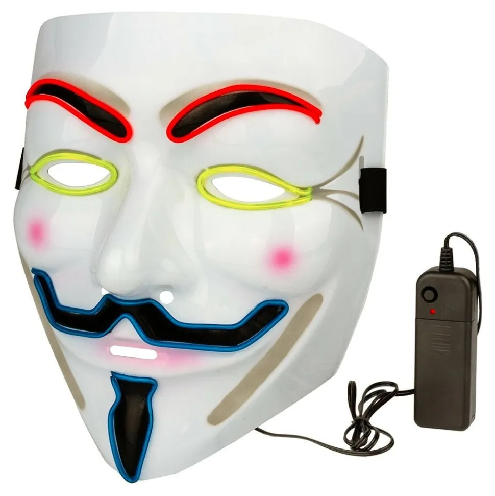 EL Wire Vendetta LED Maske