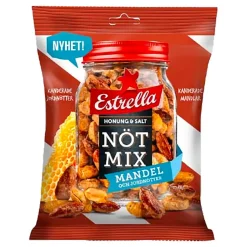 Estrella Nötmix Mandel Honung & Salt (Estrella Nøttemiks Mandel Honning og Salt)