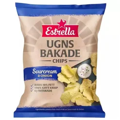 Estrella Sourcream & Oinion Ovnsbakte Chips