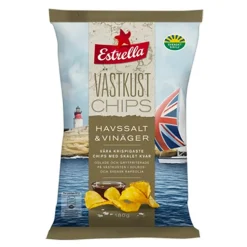 Estrella Vestkystchips Havsalt Eddik