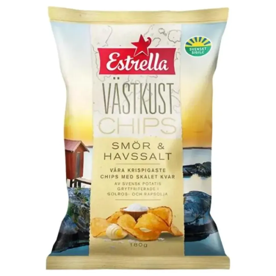 Estrella Västkustchips Smör & Havssalt