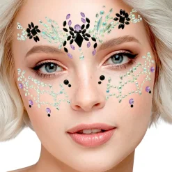 Face Jewels Black Widow