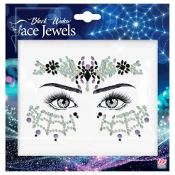 Face Jewels Black Widow