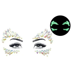 Face Jewels Glow in the Dark Evil