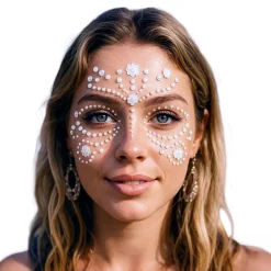 Face Jewels Perler Flower