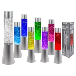 Fargeskiftende Glitterlampe