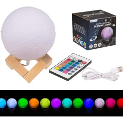 Fargeskiftende LED-lampe Måne