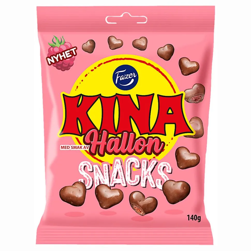 Fazer Kina Snacks Bringebær